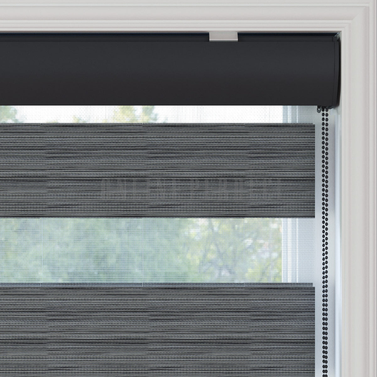 Golvia Gri Blackout Zebra Perde