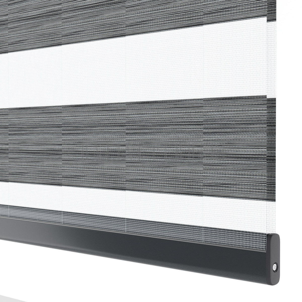 Golvia Gri Blackout Zebra Perde