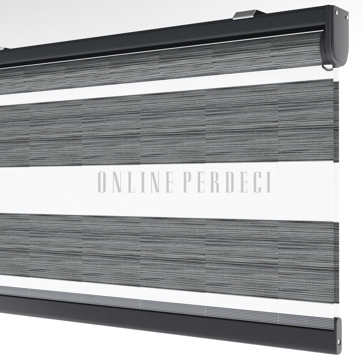Golvia Gri Blackout Zebra Perde