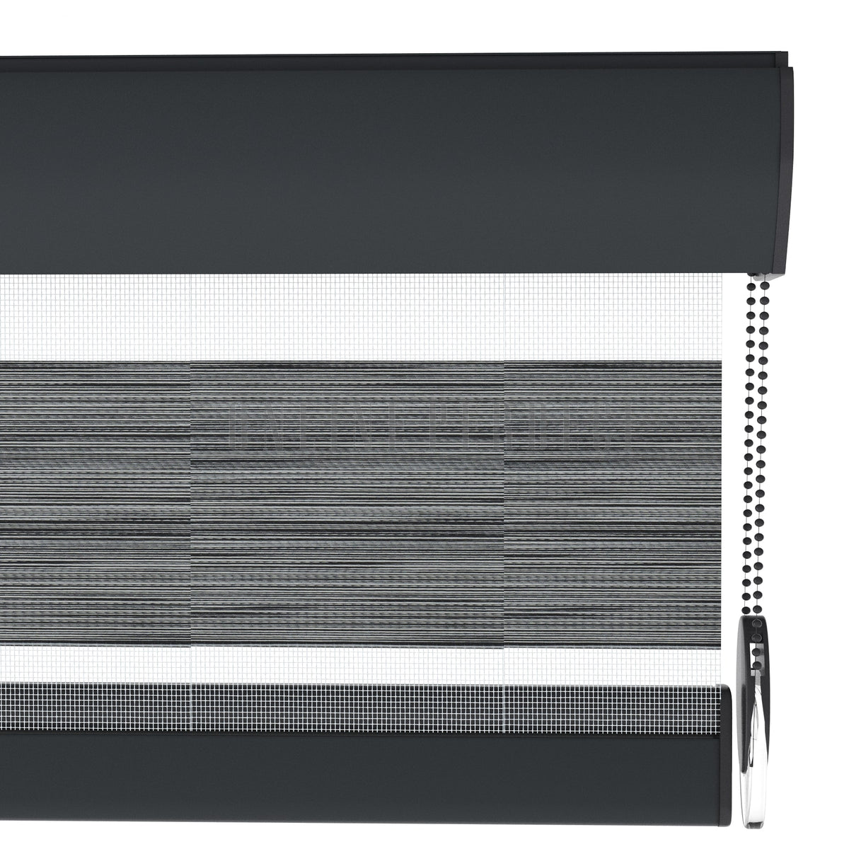 Golvia Gri Blackout Zebra Perde