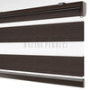 Golvia Kahverengi Blackout Zebra Perde