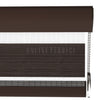 Golvia Kahverengi Blackout Zebra Perde