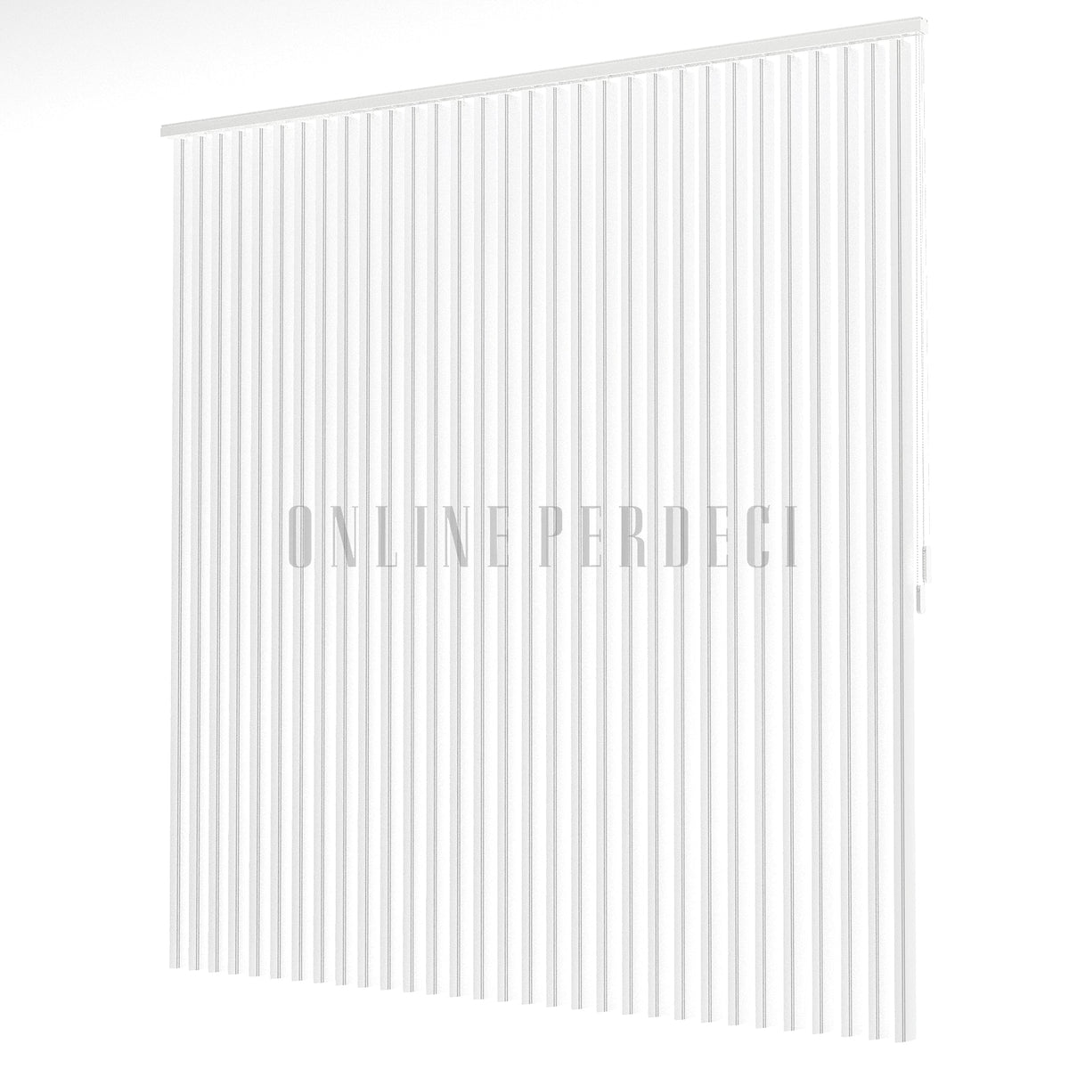 Gri Çizgili PVC Dikey Perde