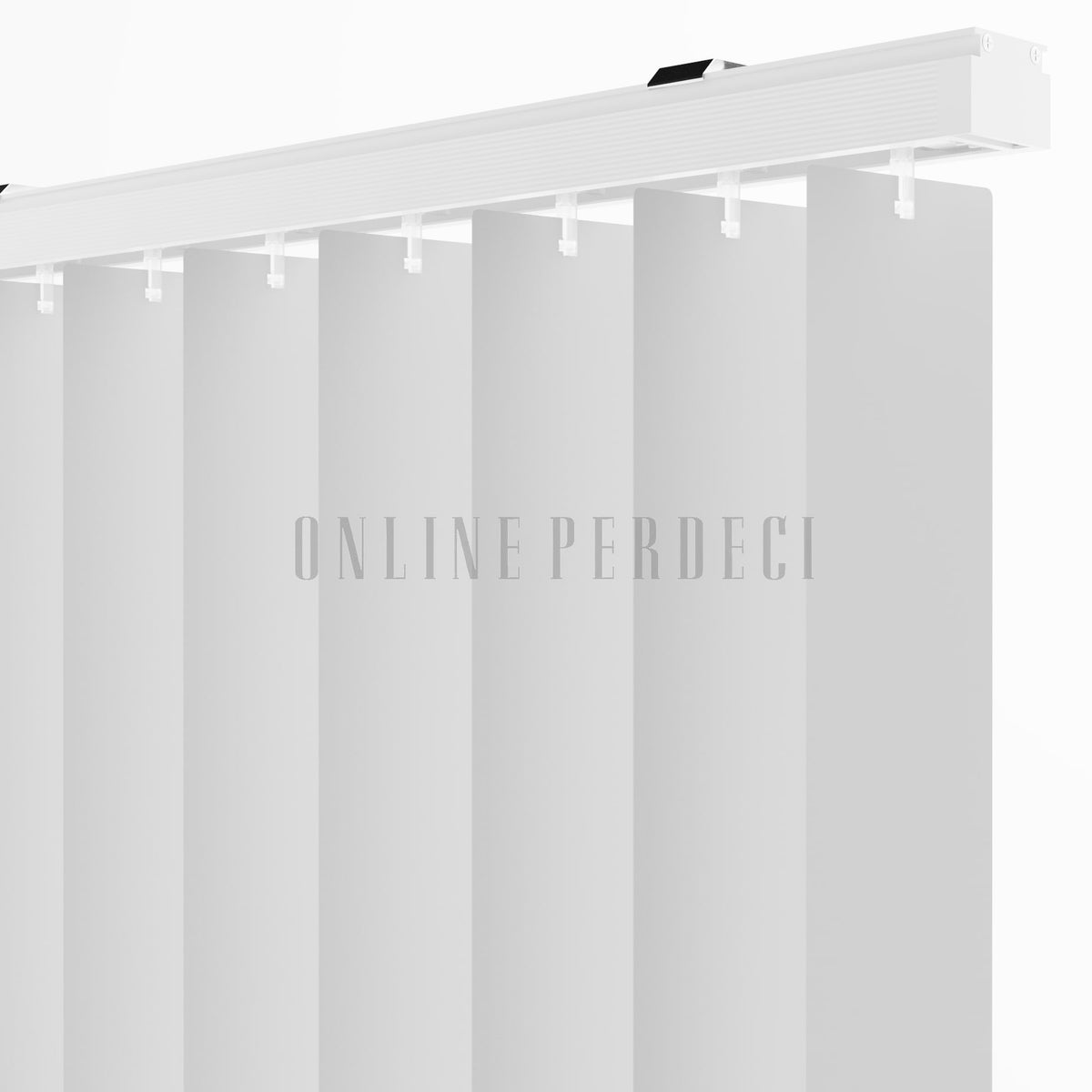 Gri Düz PVC Dikey Perde