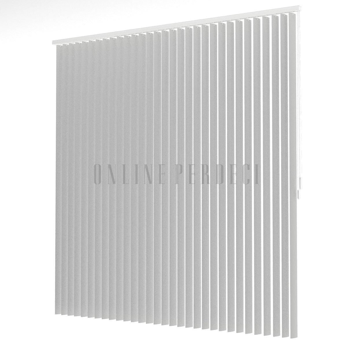 Gri Düz PVC Dikey Perde