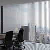 Gri Oval Perfore PVC Dikey Perde