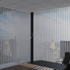 Gri Oval Perfore PVC Dikey Perde