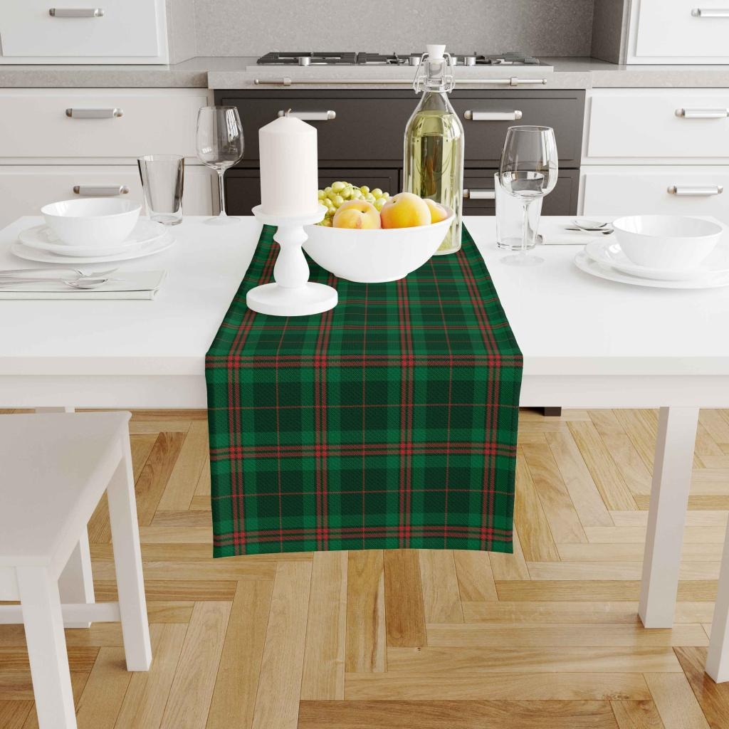 Yeşil Kareli Yolluk Örtüsü - 140x45CM