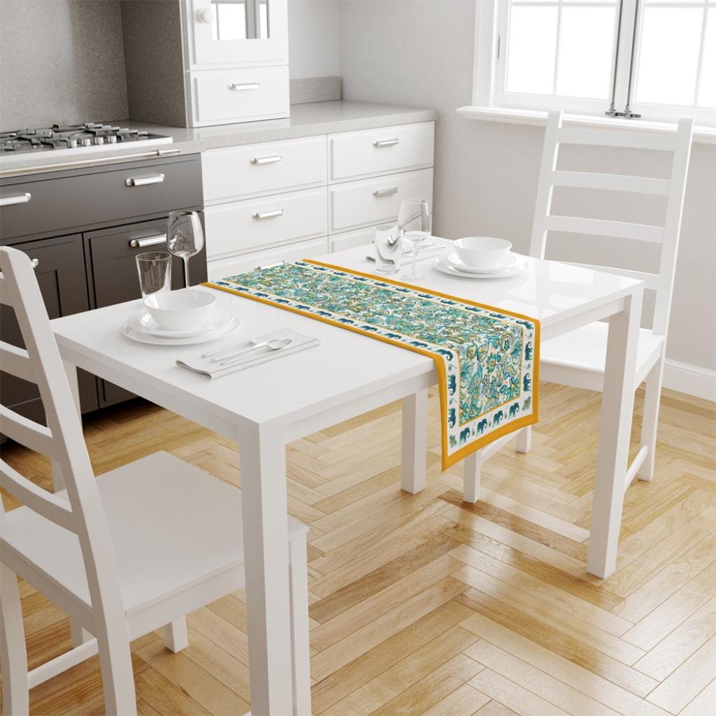 Blue Elephant Runner Örtüsü 140x45CM