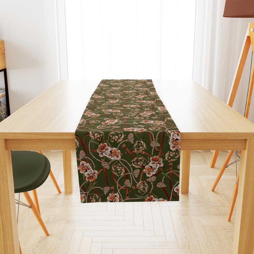 Yeşil Papatya Koşucu 140x45CM