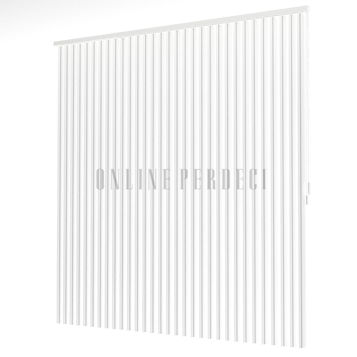 Koyu Gri-Gri Çizgili PVC Dikey Perde