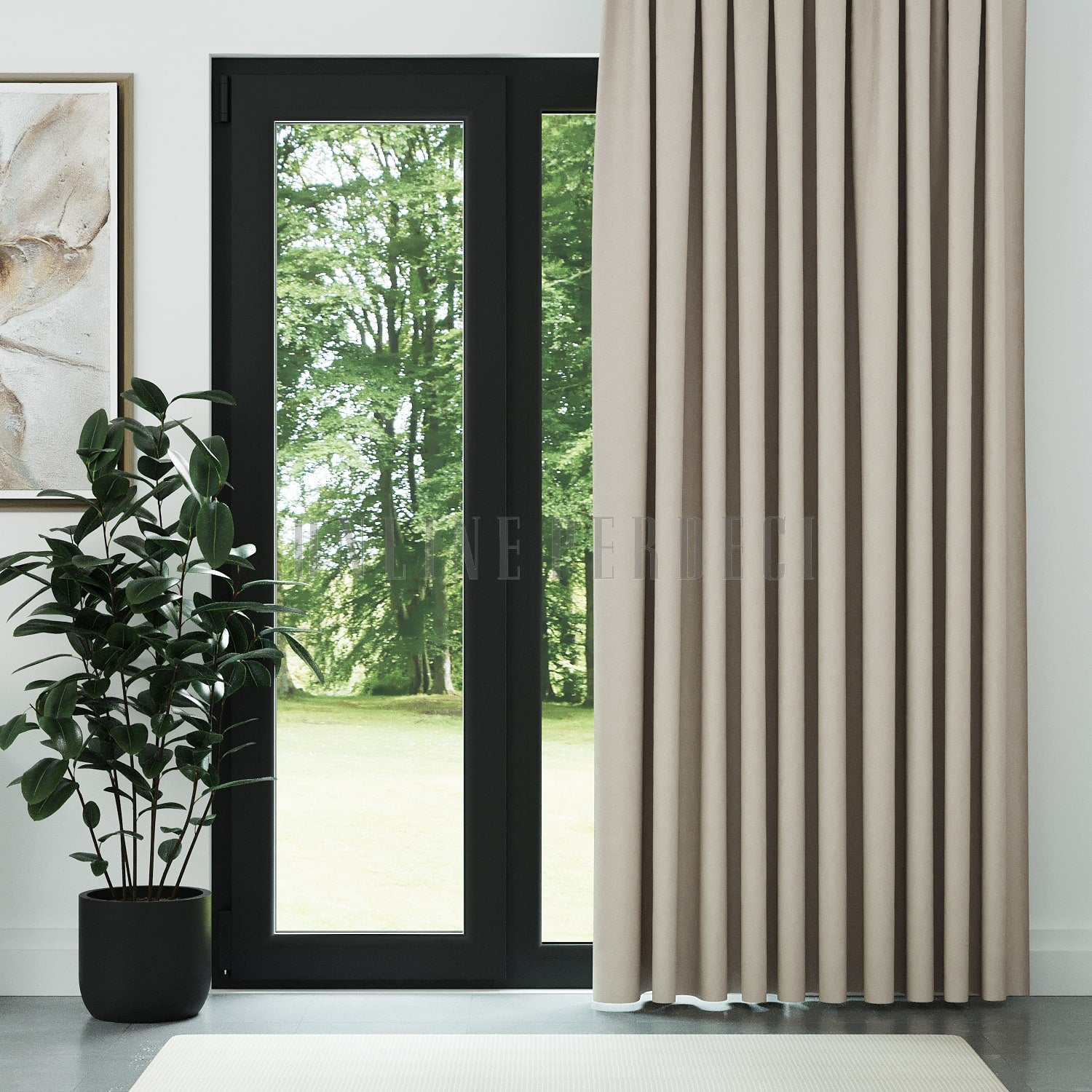 Krem Blackout Karartma Fon Perde - Noctelia