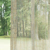 Krem File Zemin Kalın Keten Efekli Düz Tül Perde - Filora