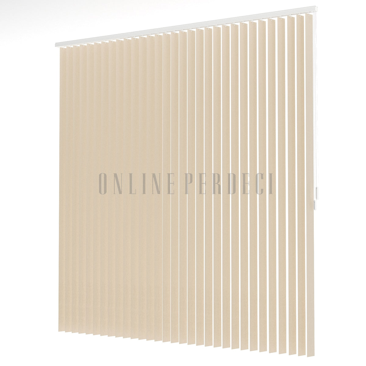 Krem Kanallı PVC Dikey Perde