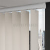Krem Oval Düz PVC Dikey Perde