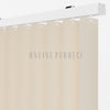 Krem Oval Düz PVC Dikey Perde
