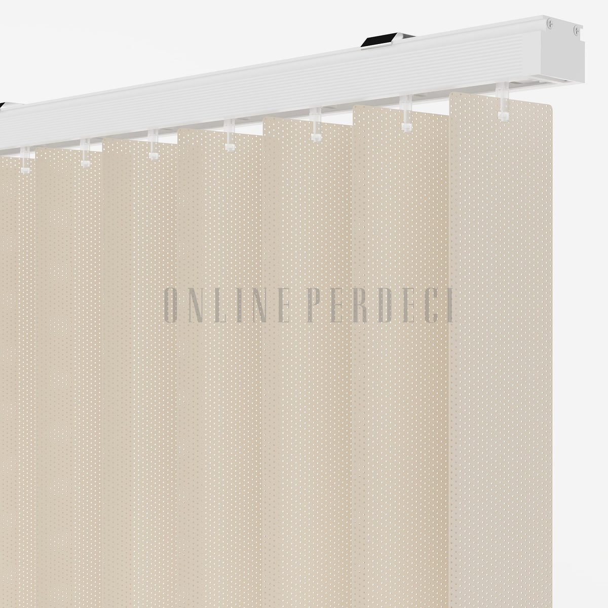 Krem Perfore PVC Dikey Perde