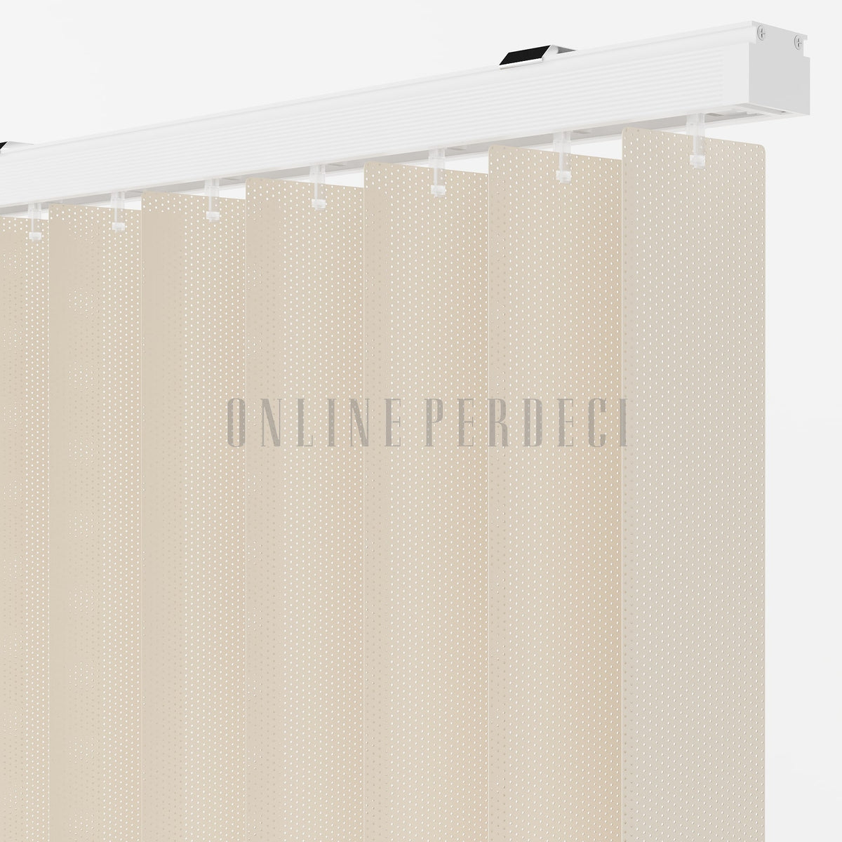 Krem Perfore PVC Dikey Perde