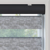 Lonvia Gri Desenli Zebra Perde