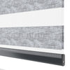 Lonvia Gri Desenli Zebra Perde