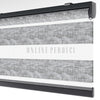 Lonvia Gri Desenli Zebra Perde