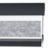 Lonvia Gri Desenli Zebra Perde