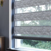 Lonvia Gri Desenli Zebra Perde