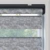 Lonvia Gri Desenli Zebra Perde