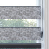 Lonvia Gri Desenli Zebra Perde