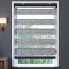 Lonvia Gri Desenli Zebra Perde