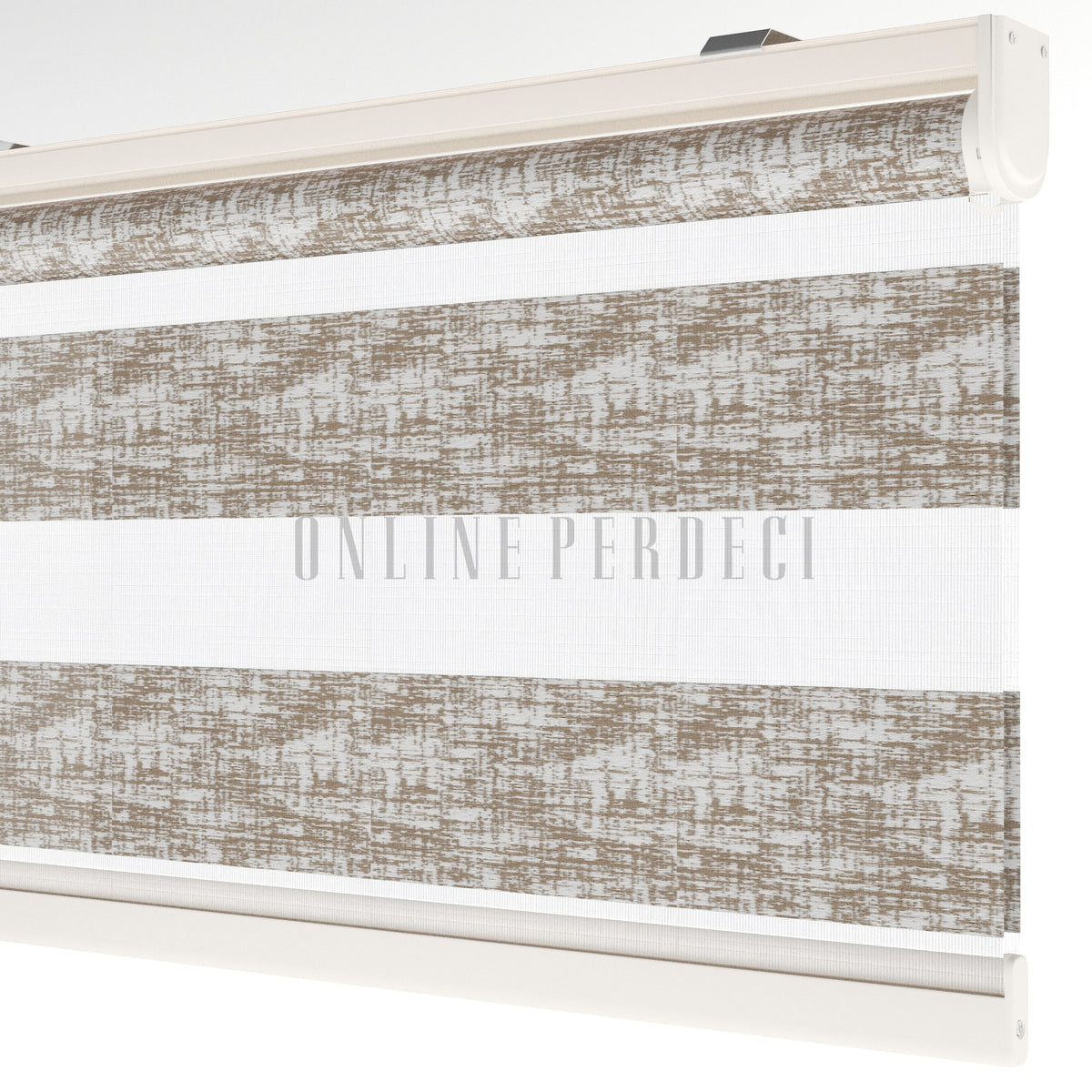 Lonvia Vizon Desenli Zebra Perde