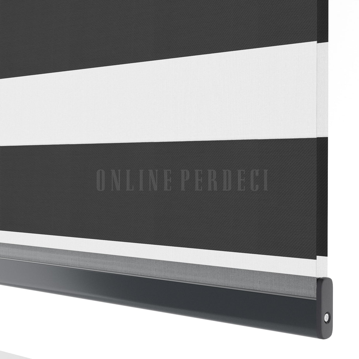 Misra Antrasit Blackout Zebra Perde