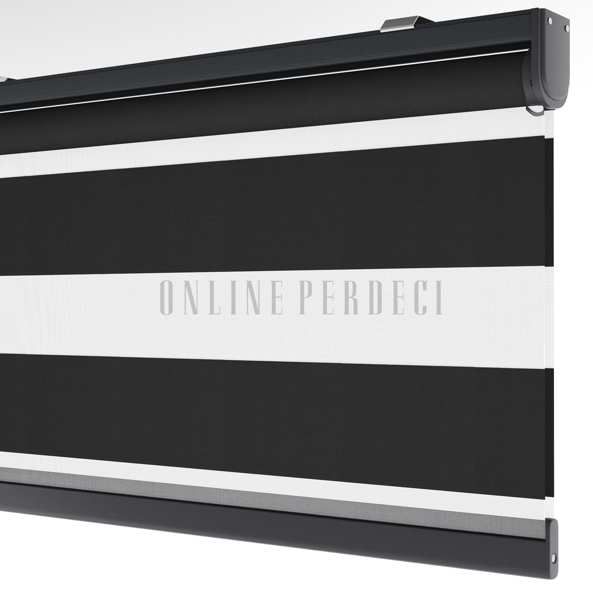 Misra Antrasit Blackout Zebra Perde