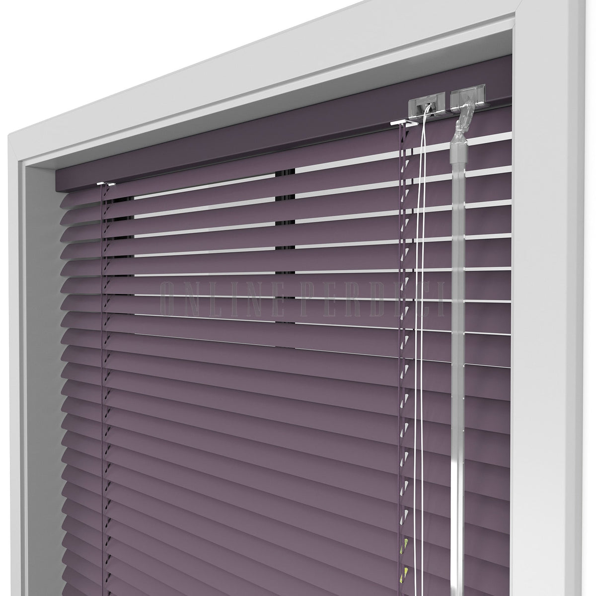 Mor 16 MM Alüminyum Jaluzi Perde