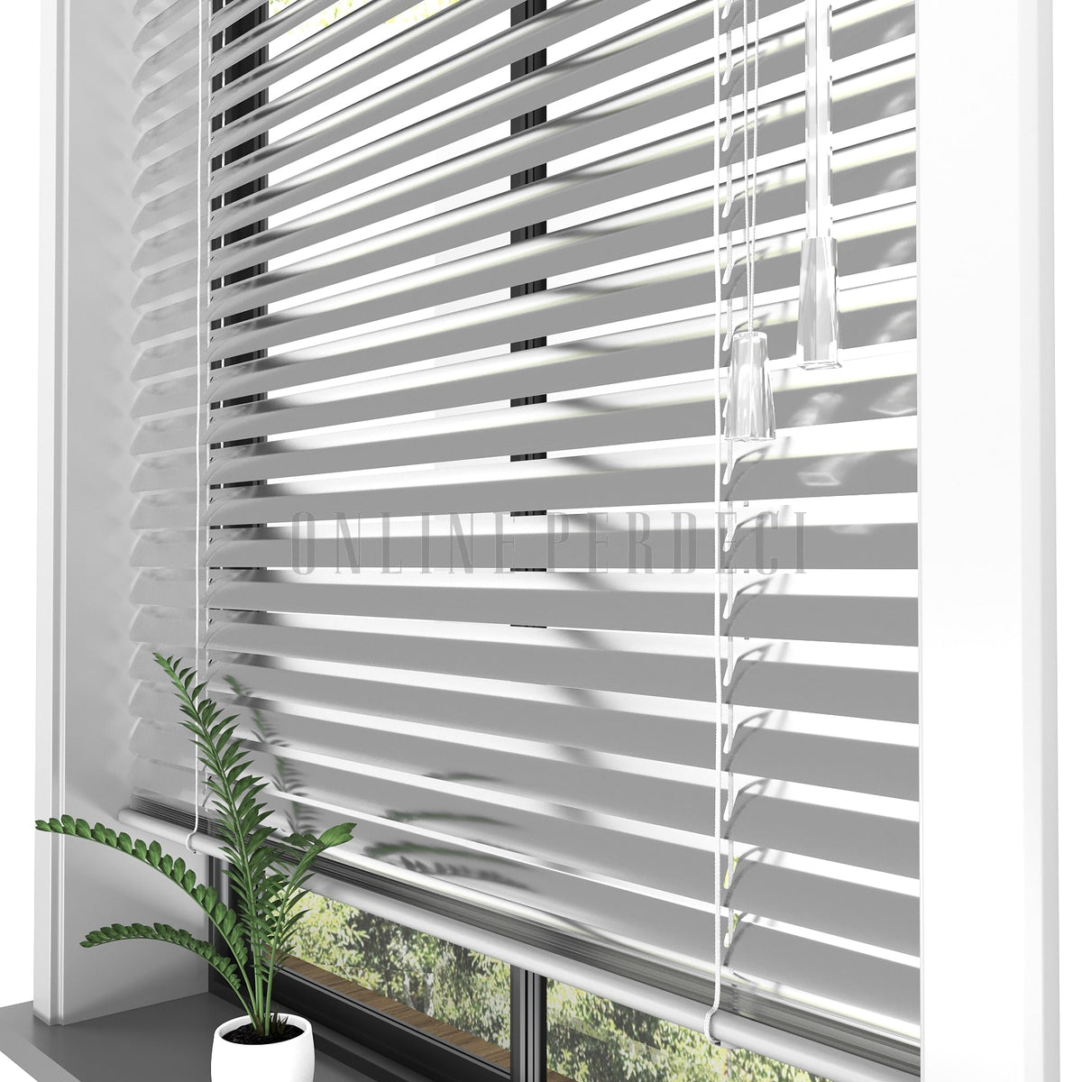 Parlak Aluminum 25 MM Alüminyum Jaluzi Perde
