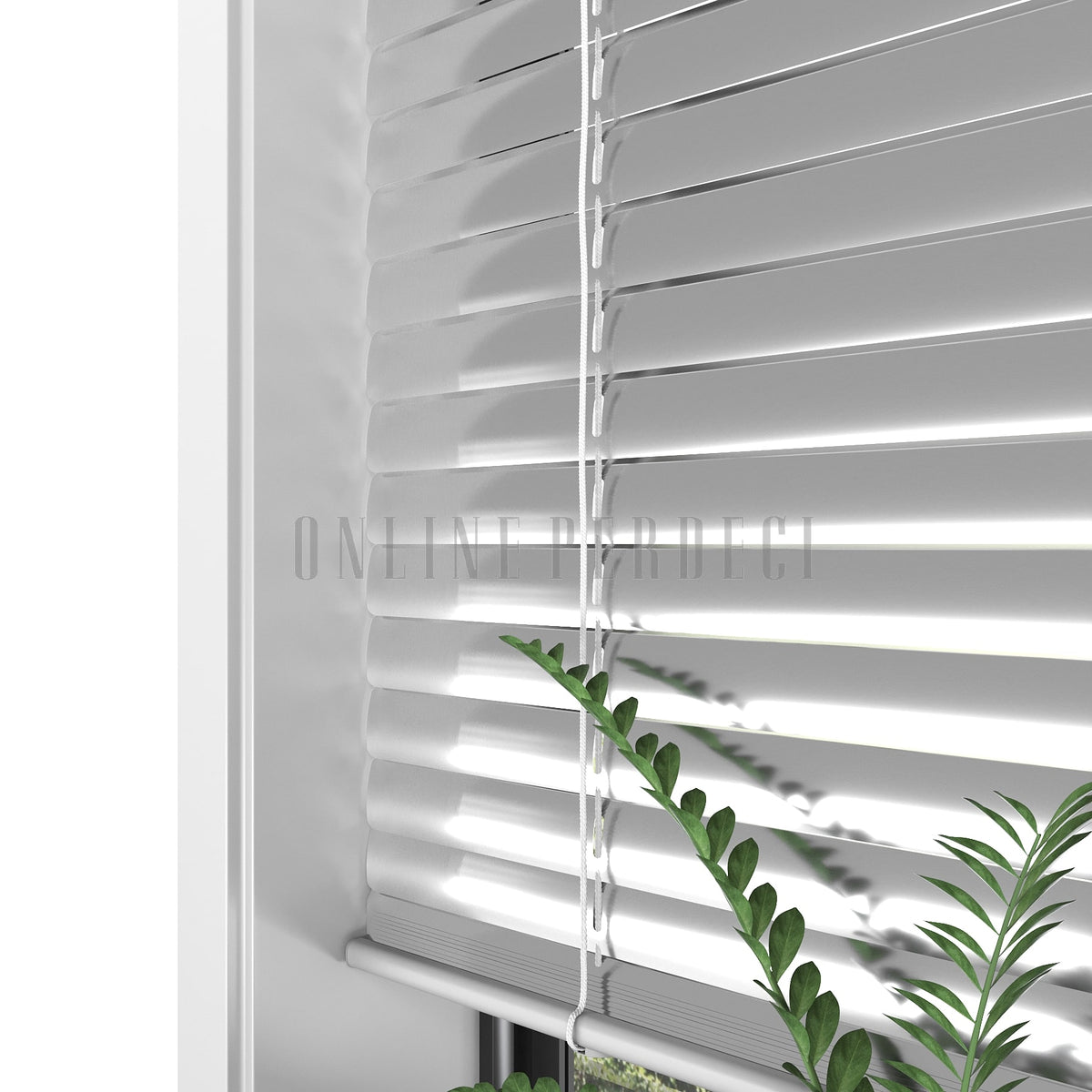 Parlak Aluminum 25 MM Alüminyum Jaluzi Perde