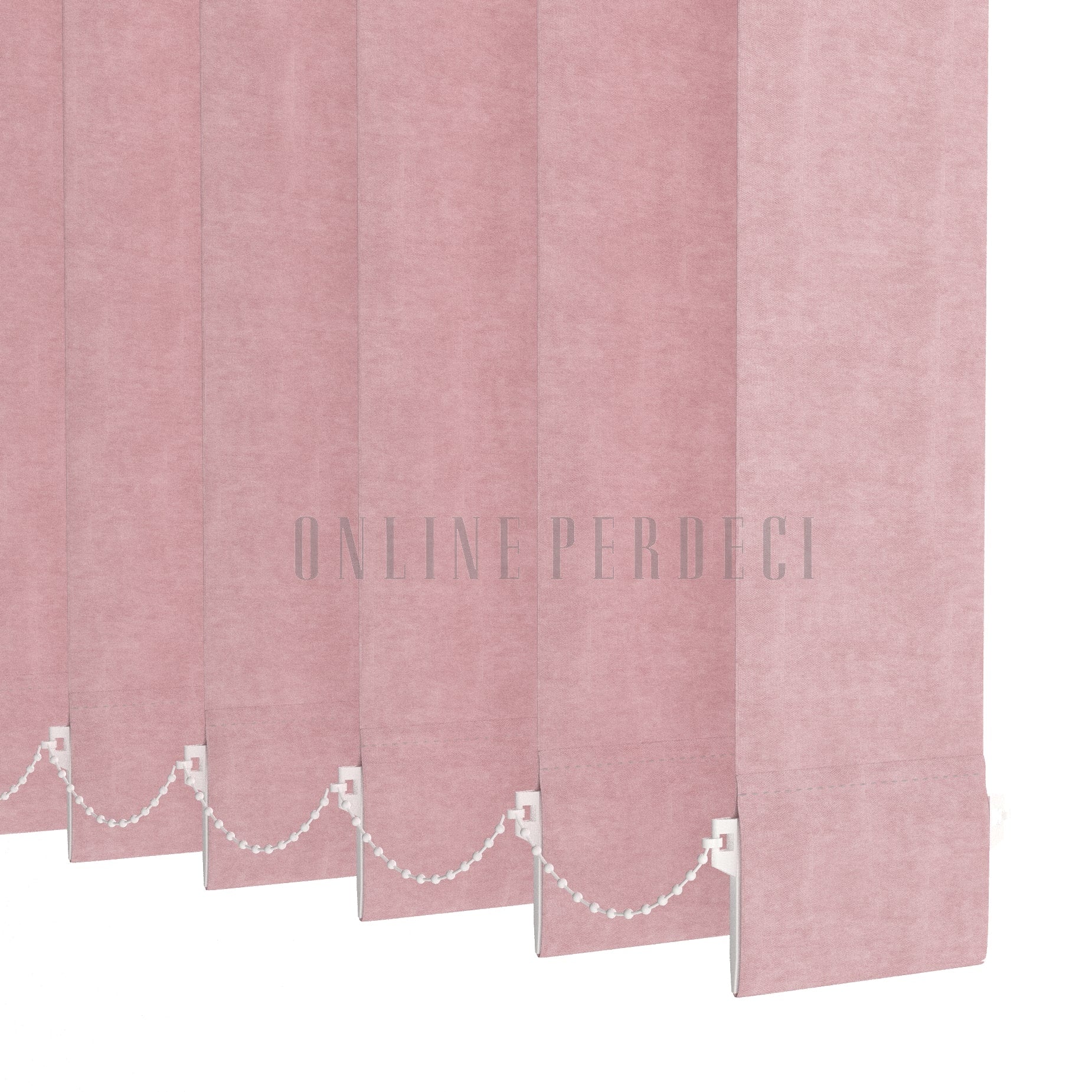 Pembe Blackout Kumaş Dikey Perde - Selestra