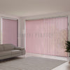 Pembe Blackout Kumaş Dikey Perde - Selestra