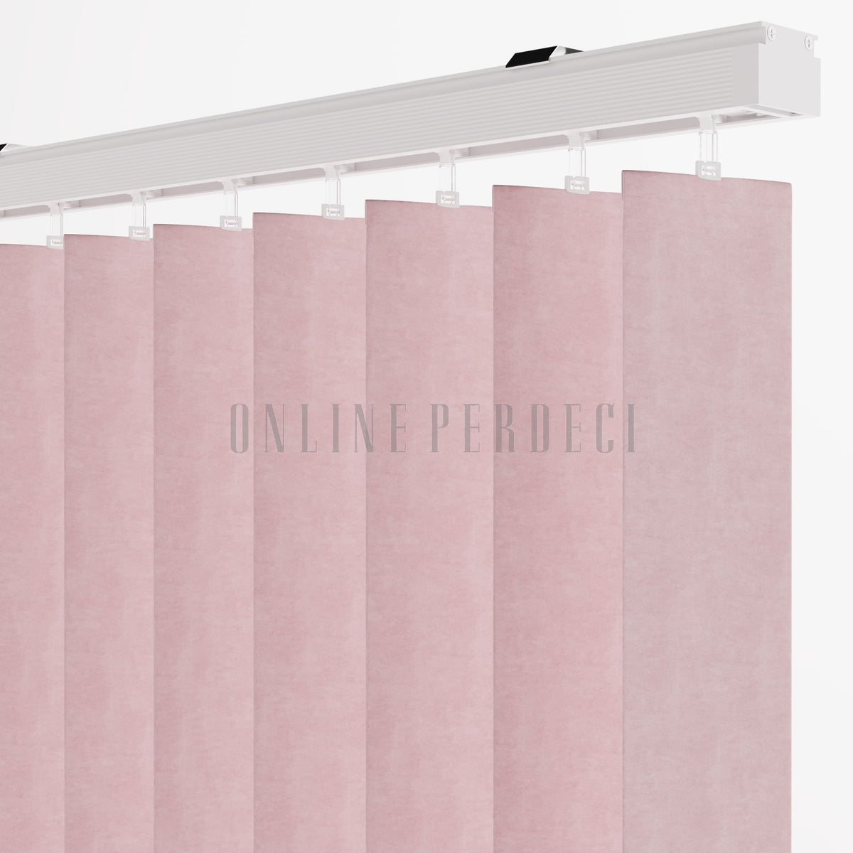 Pembe Blackout Kumaş Dikey Perde - Selestra