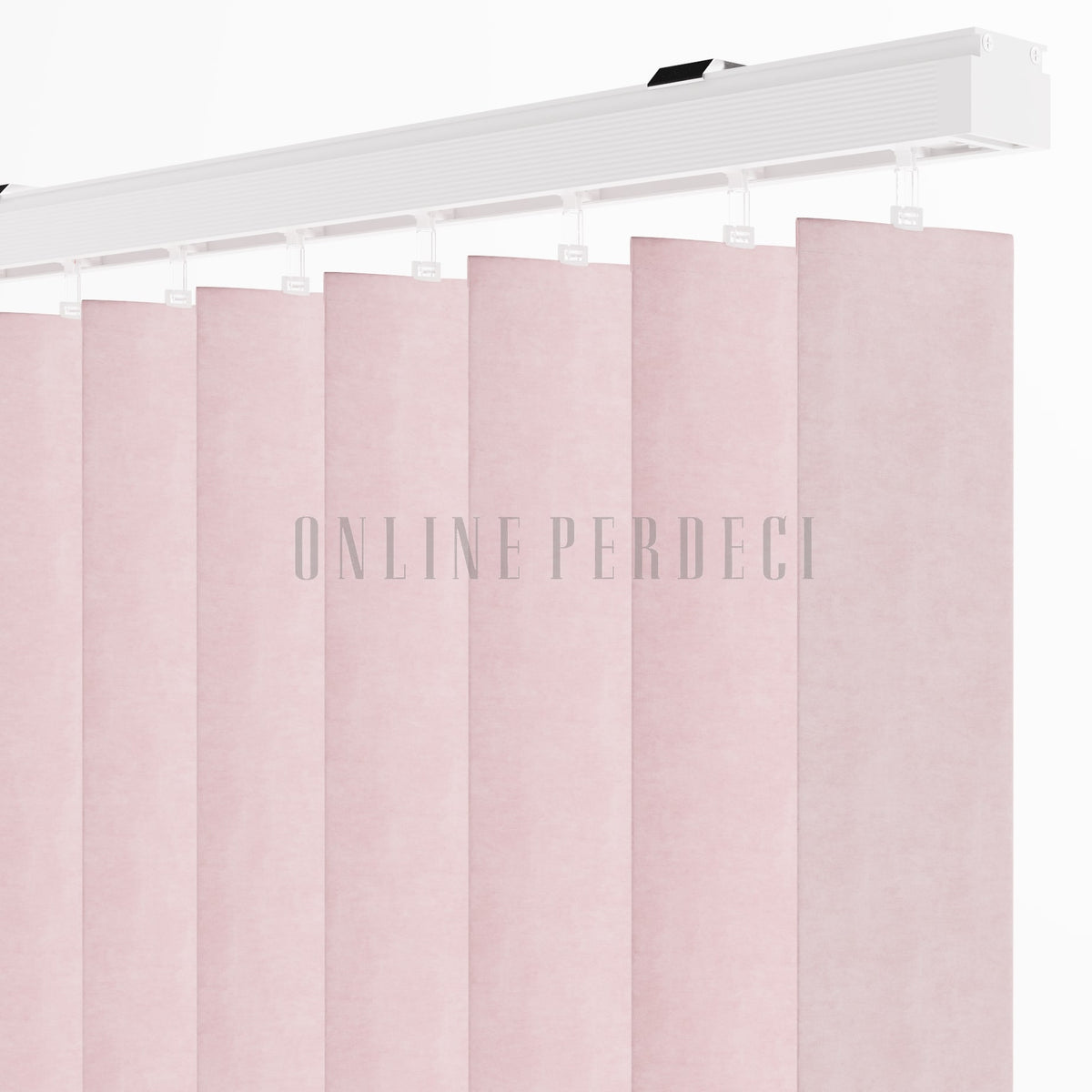 Pembe Blackout Kumaş Dikey Perde - Selestra