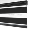 Rubina Siyah Blackout Zebra Perde