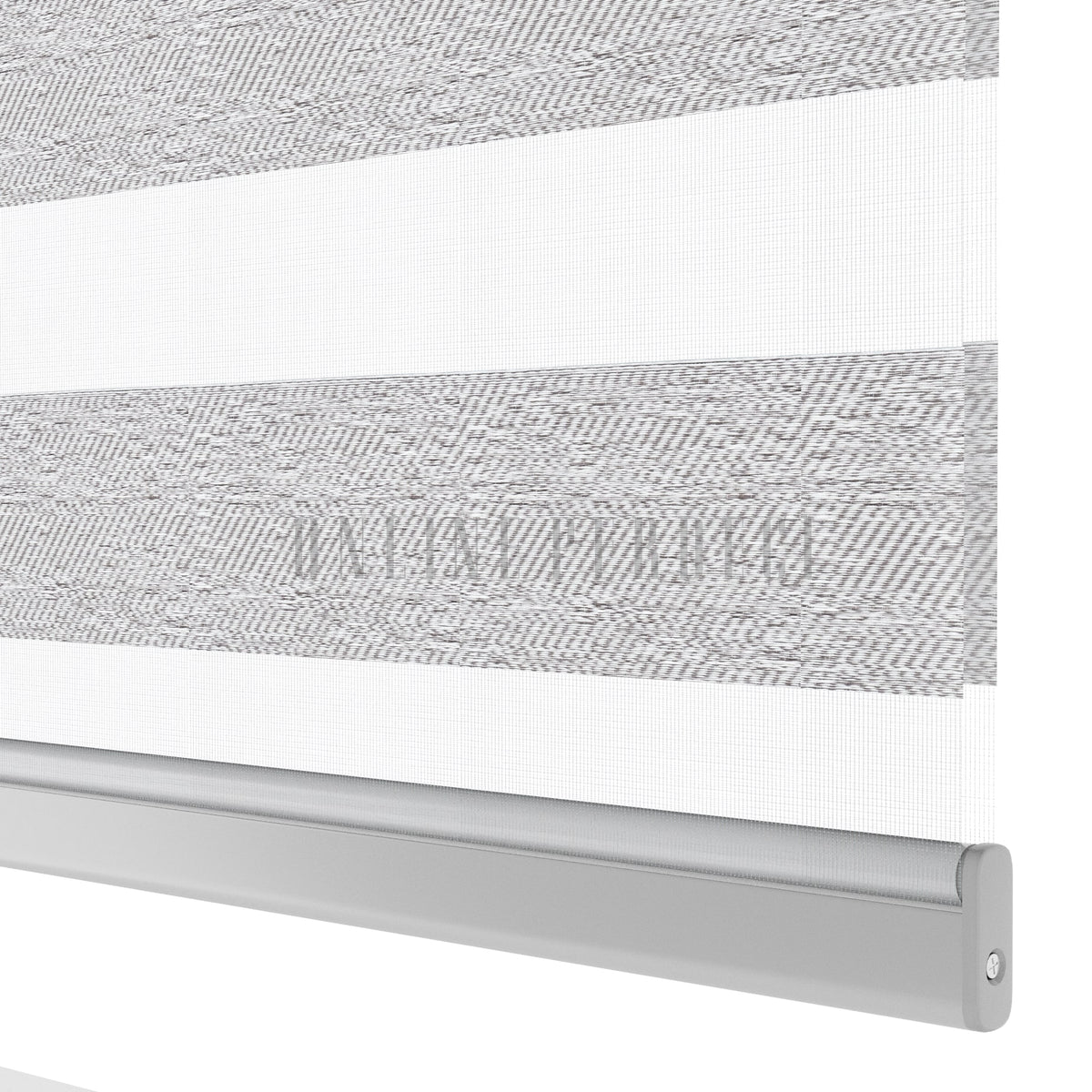 Senvia Kahverengi Desenli Zebra Perde
