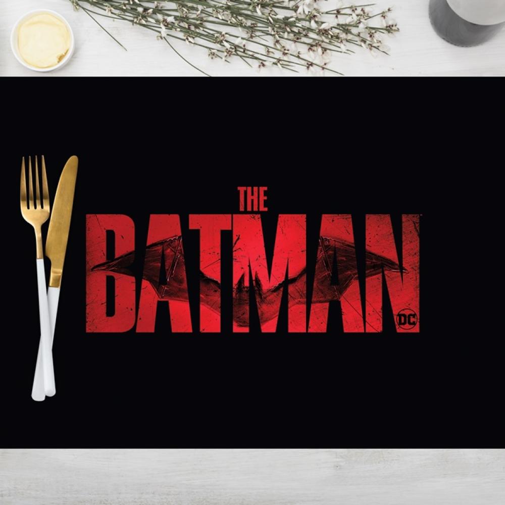 The Batman Siyah Kumaş Amerikan Servis 4'lü Takım 35X50CM