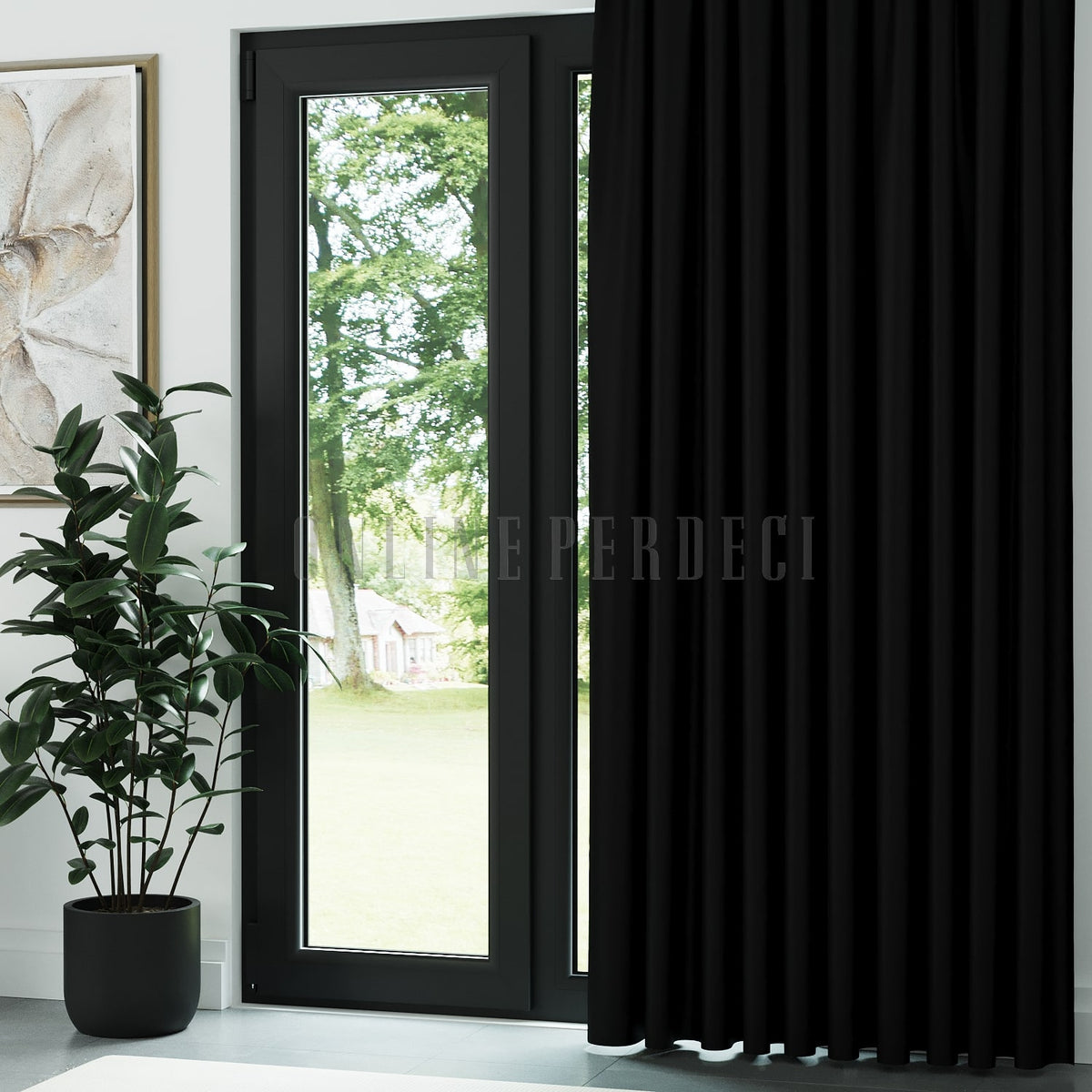 Siyah Blackout Karartma Fon Perde - Noctelia