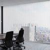 Siyah-Gri Çizgili PVC Dikey Perde