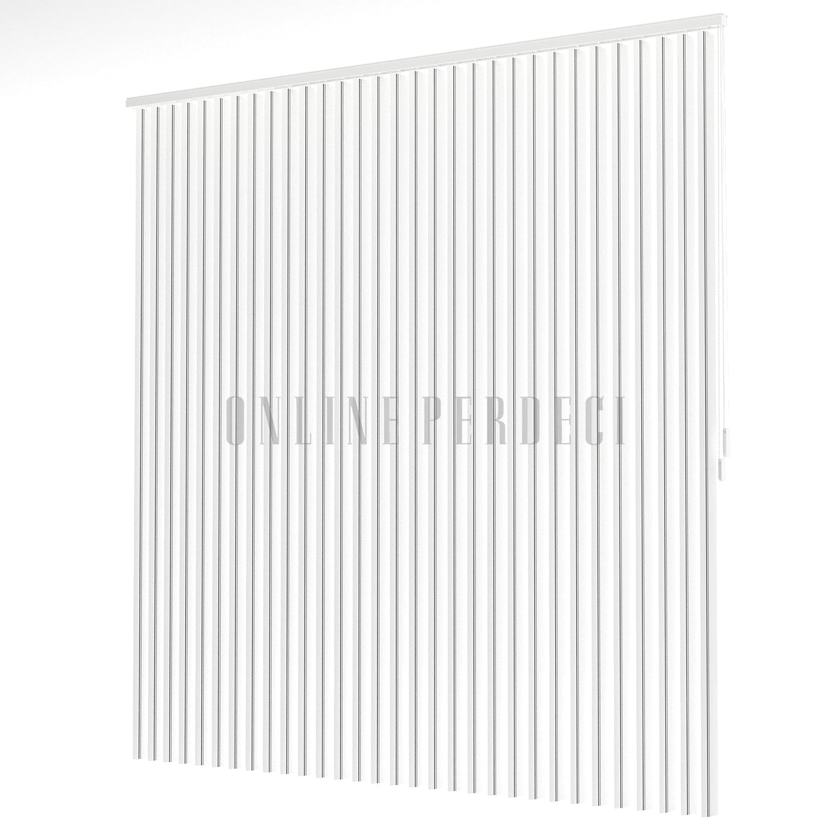 Siyah-Gri Çizgili PVC Dikey Perde
