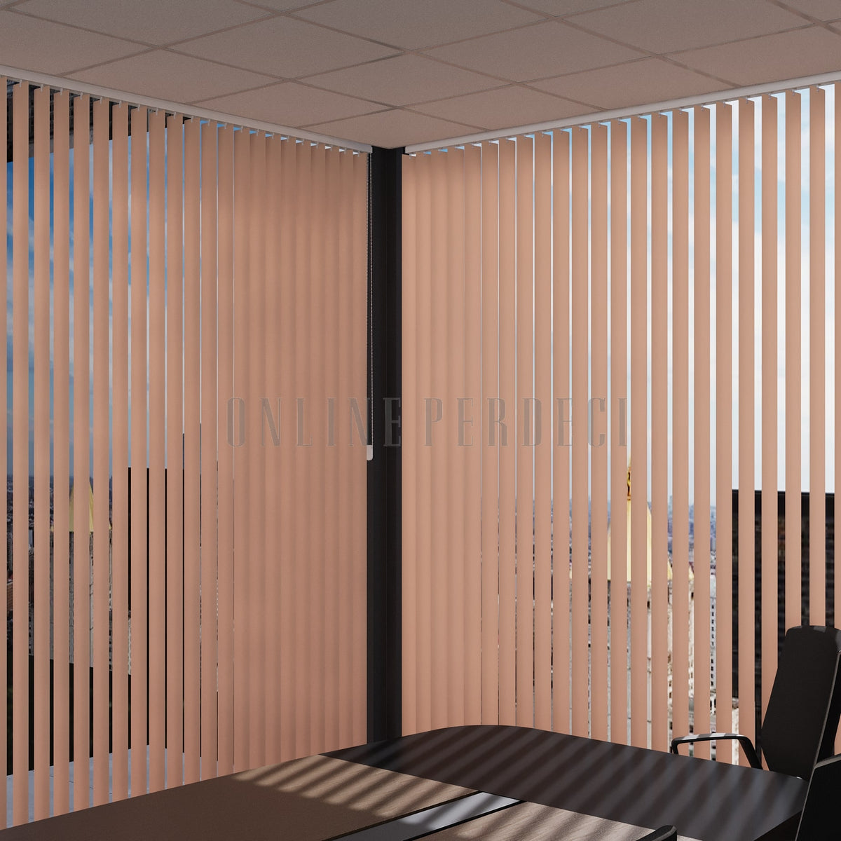 Somon Düz PVC Dikey Perde